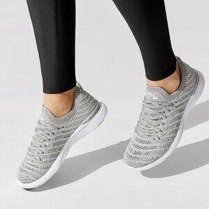 APL ATHLETIC PROPULSION LABS TechLoom Wave metallic mesh sneakers silver 8.5